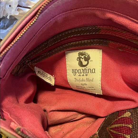 Spartina 449 Floral Crossbody Bag - Pink and Yellow - Picture 7 of 11